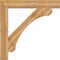 Ekena Millwork Legacy Block Rough Sawn Bracket, Western Red Cedar, 6"W x 46"D x 46"H BKT06X46X46LEC05RWR - alternate 3
